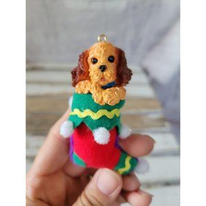 American greetings dog stocking ornament 2002 Xmas